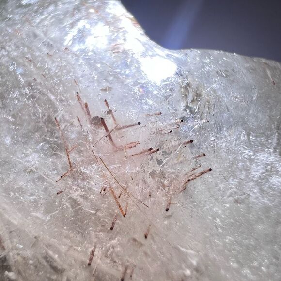 Golden Rutilated Threads and Garden Quartz Heart‎ Carving (1) - Picture 11 of 16